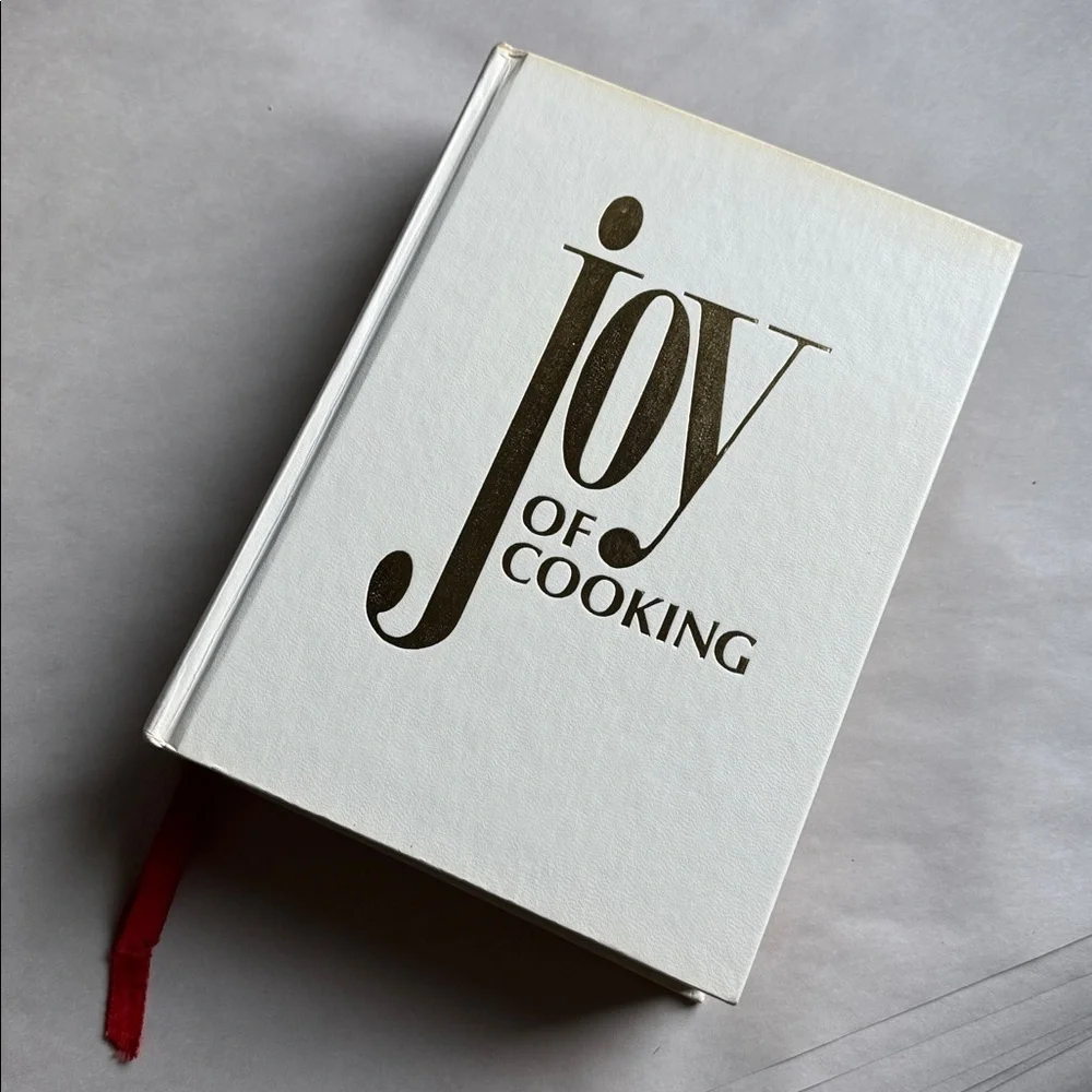 Vintage Joy of Cooking Cookbook Red tassel Gold/Cream chef